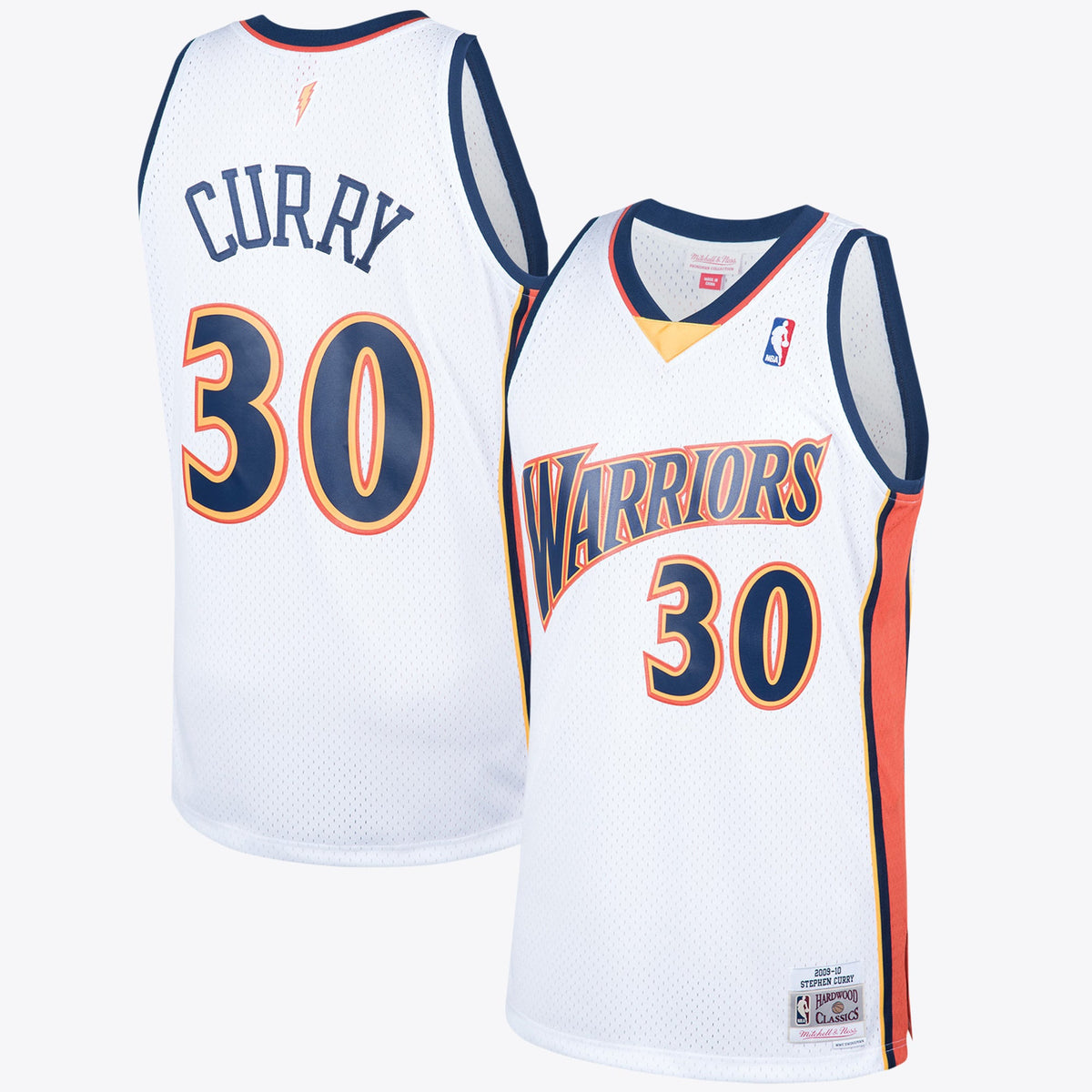 Golden State Warriors 2009 Steph Curry Home Jersey - White - Mens
