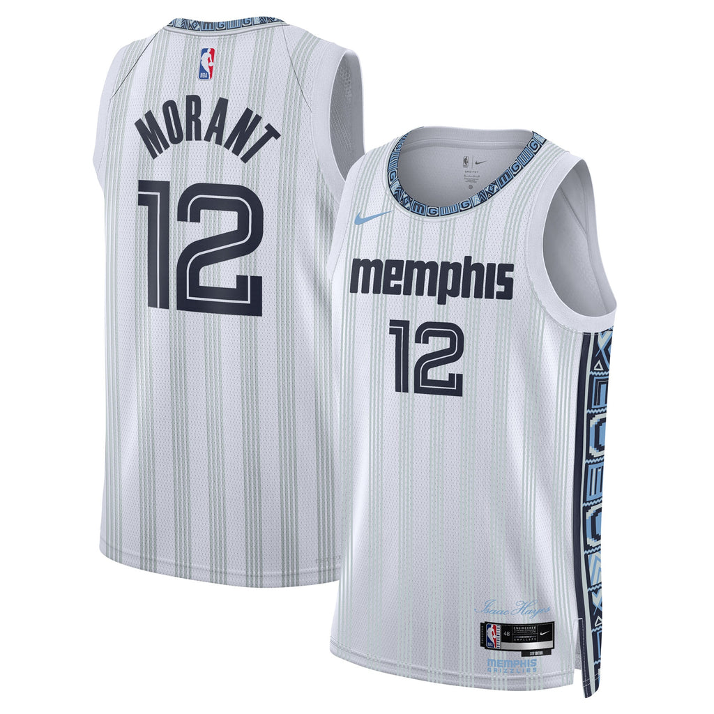 Memphis Grizzlies 2025/26 Jersey - Gray - Ja Morant - Unisex
