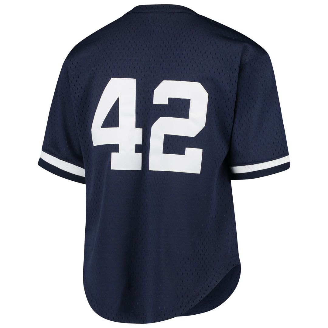 Mariano Rivera New York Yankees Youth Mesh Jersey - Navy
