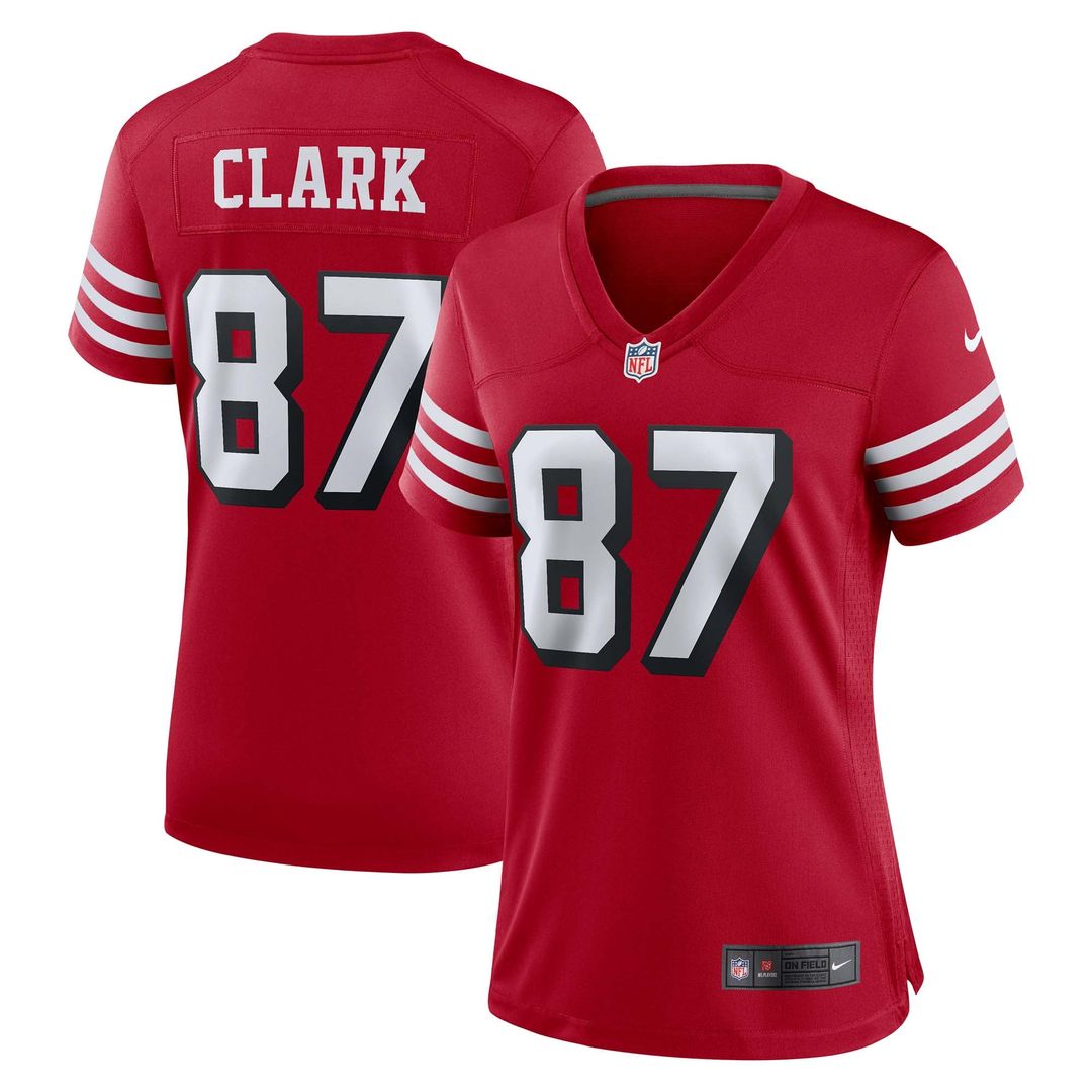 Dwight Clark San Francisco 49ers Women's Alternate Jersey - Scarlet