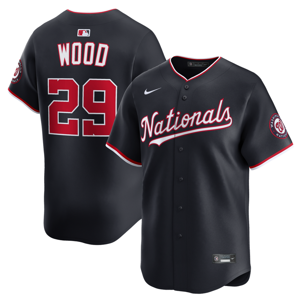 James Wood Washington Nationals Alternate Jersey - Navy