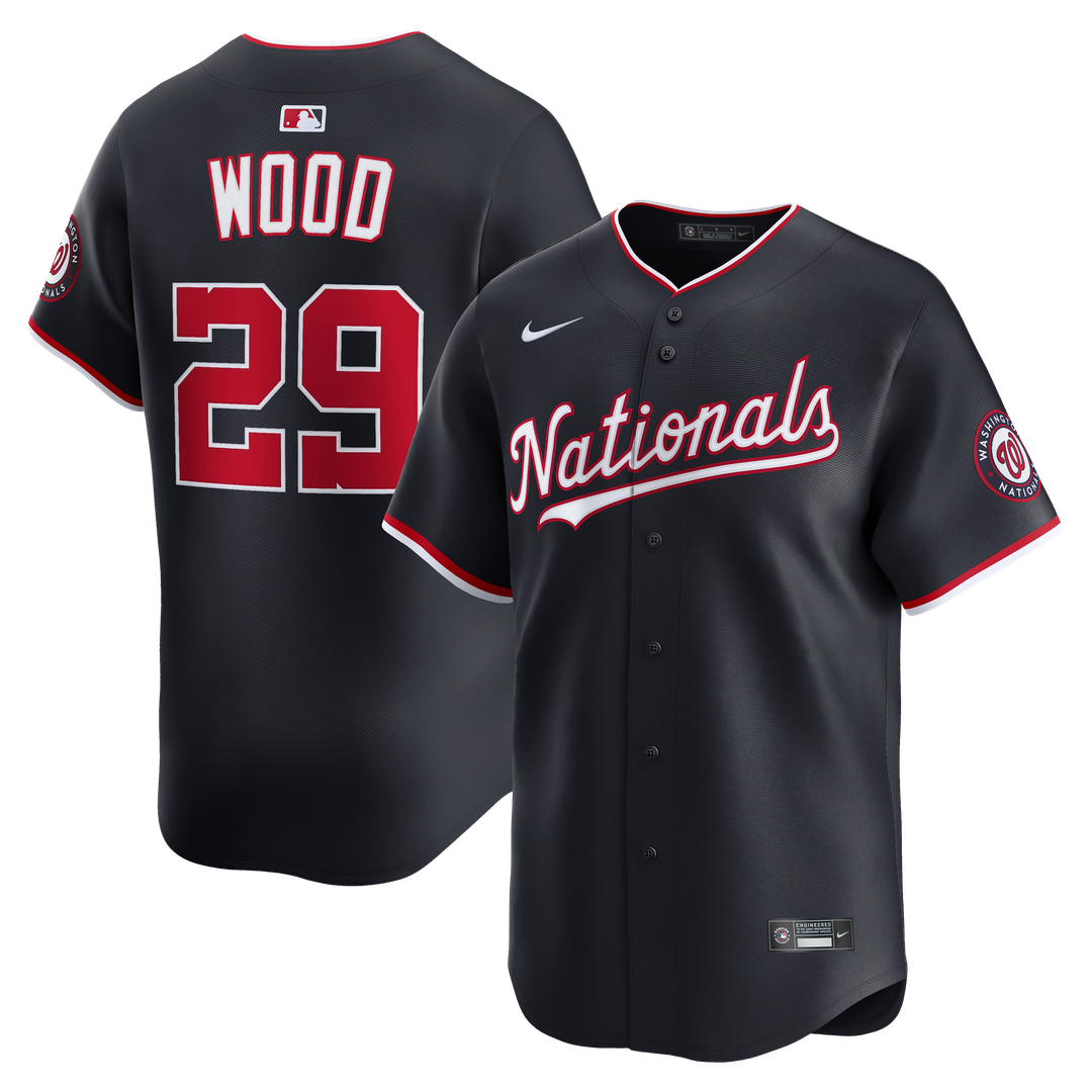 James Wood Washington Nationals Alternate Jersey - Navy