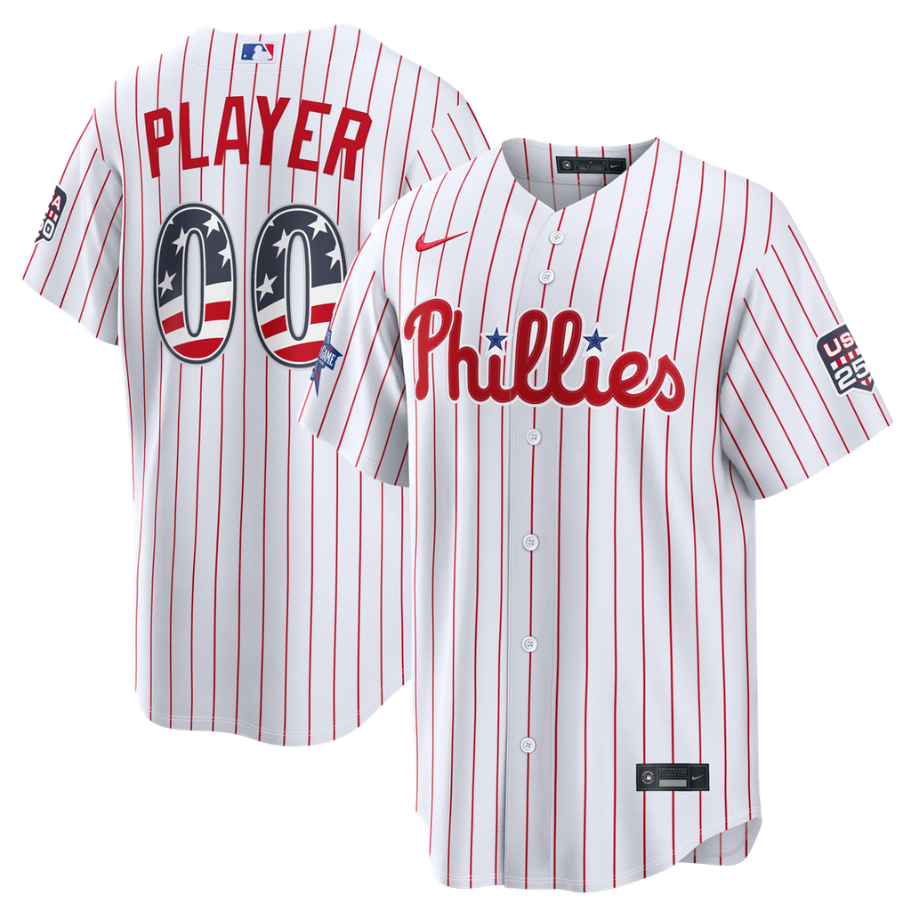 2026 All-Star Edition Stars & Stripes Philadelphia Phillies White Stadium Pick-A-Player Jersey