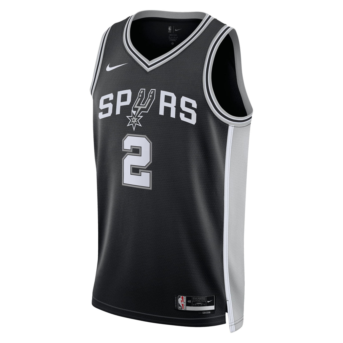 San Antonio Spurs Jersey 2025 First Round Draft Pick - Black - Dylan Harper - Unisex