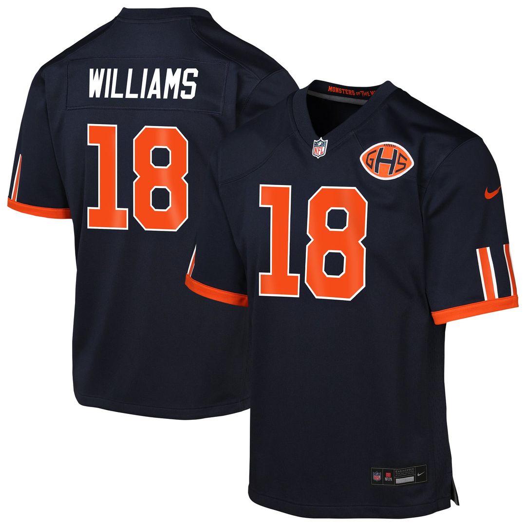 Caleb Williams Chicago Bears Youth 2026 Rivalries Collection Jersey - Navy
