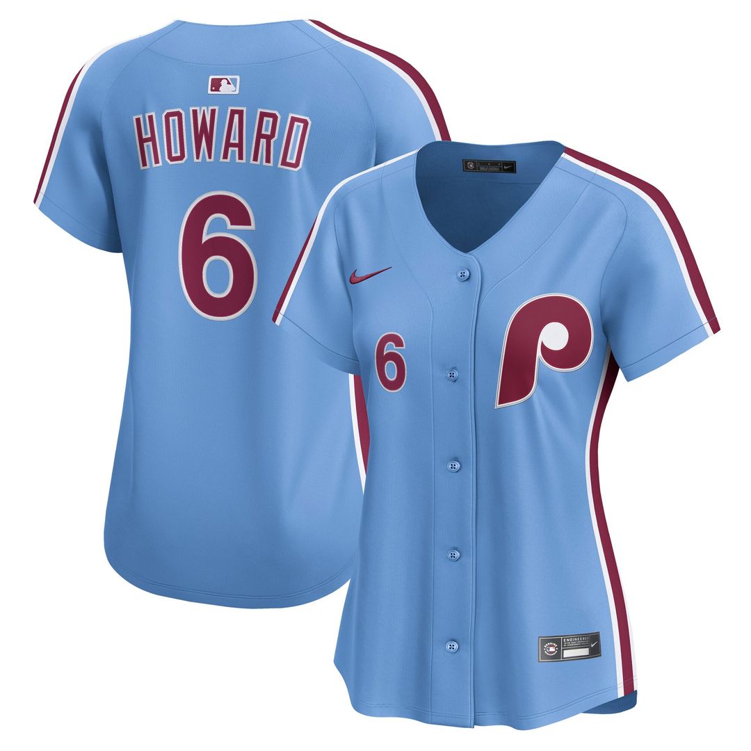 Ryan Howard Philadelphia Phillies Women's Alternate 2 Jersey – Cream