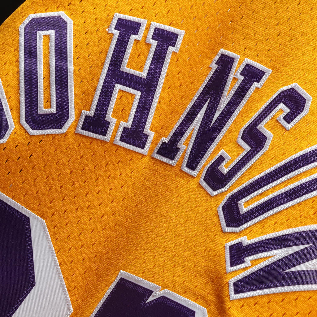 Men's Magic Johnson Gold Los Angeles Lakers 1984-85 Jersey