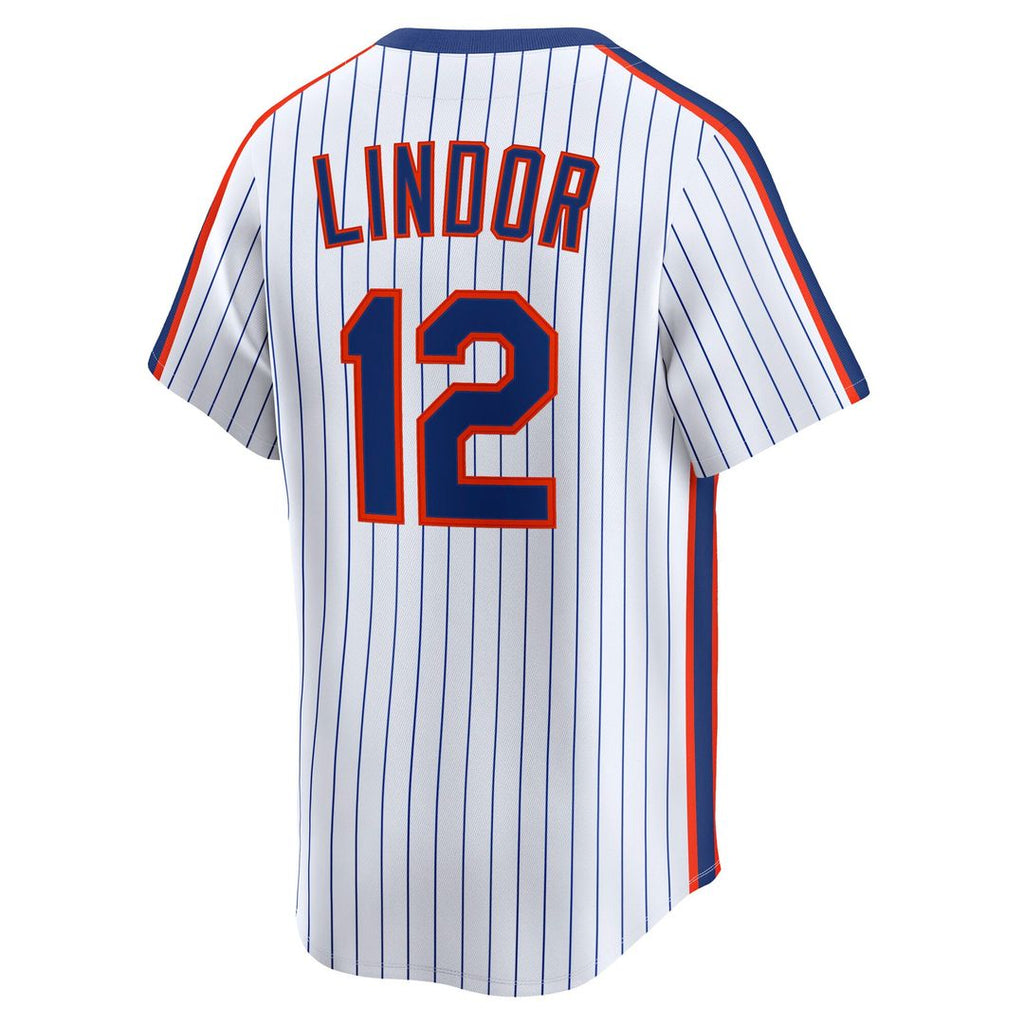 Francisco Lindor New York Mets Throwback Jersey - White