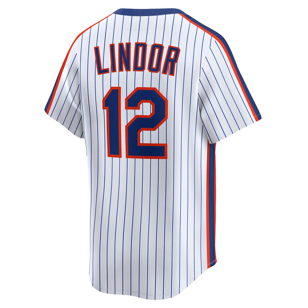 Francisco Lindor New York Mets Throwback Jersey - White
