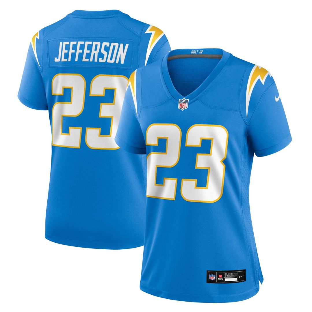 Tony Jefferson Los Angeles Chargers Women's Team Jersey - Powder Blue