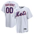 New York Mets Home Replica Custom Jersey - White
