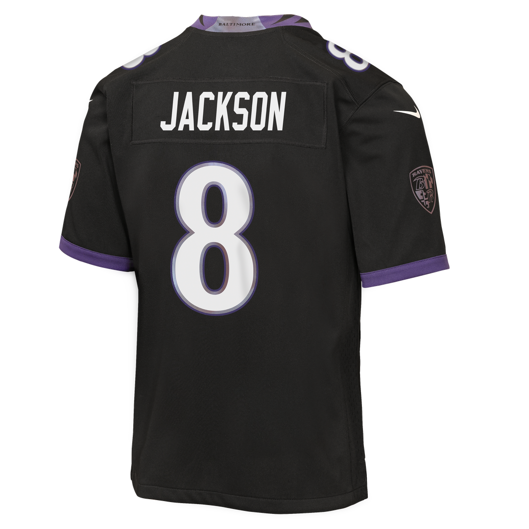 Lamar Jackson Baltimore Ravens Youth Alternate Jersey - Black