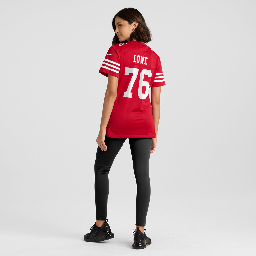 Vederian Lowe San Francisco 49ers Women's Team Jersey - Scarlet