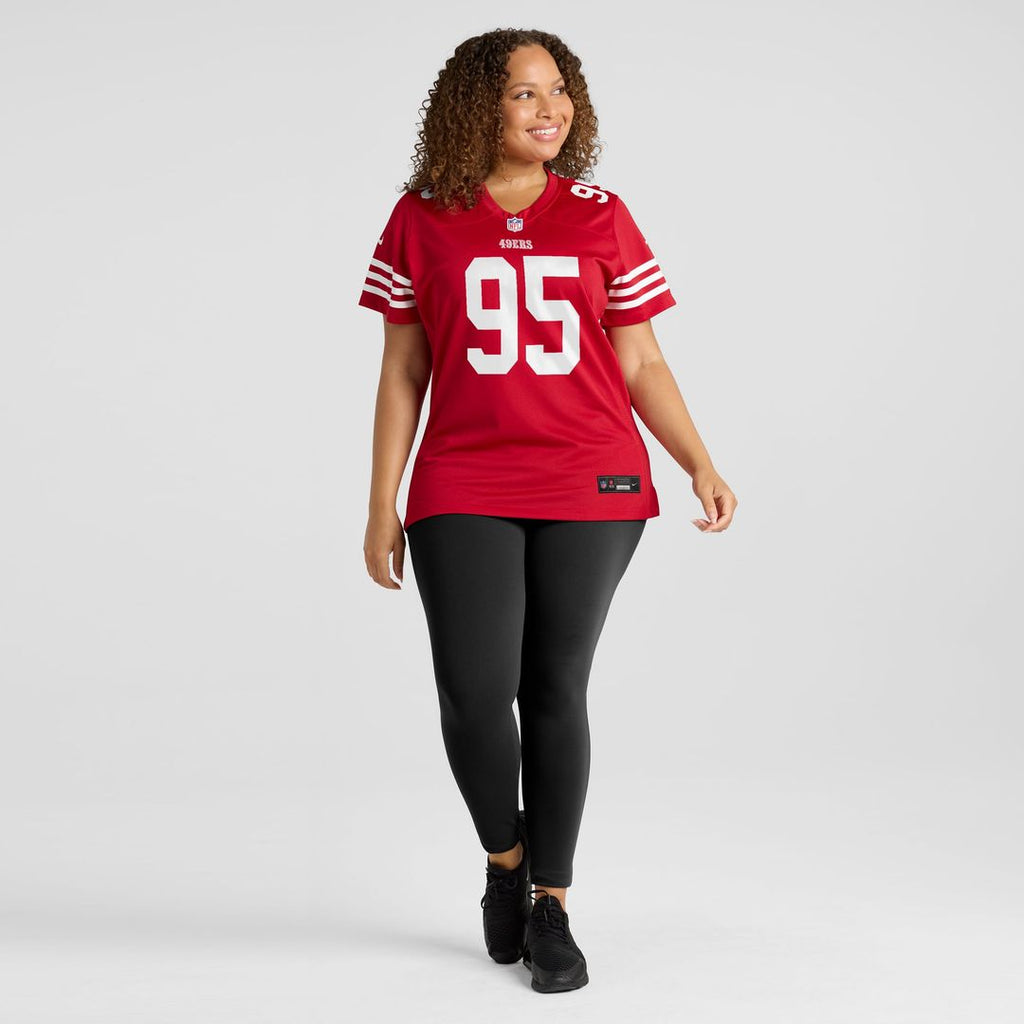 Alfred Collins San Francisco 49ers Women's Team Jersey - Scarlet