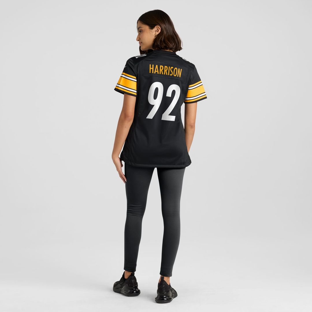 James Harrison Pittsburgh Steelers Women's Retired Jersey - Black