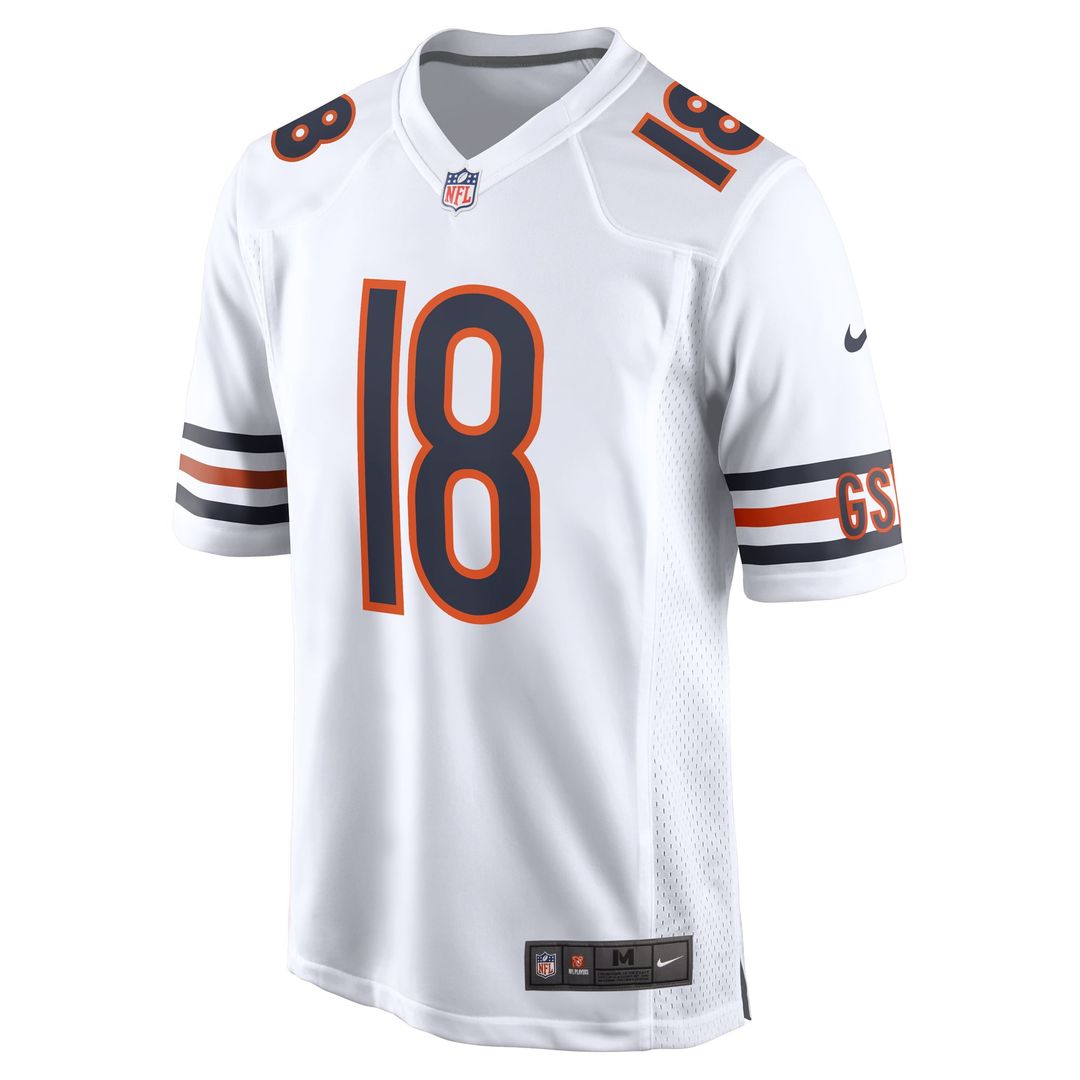 Caleb Williams Chicago Bears First Round Pick Player Jersey - White
