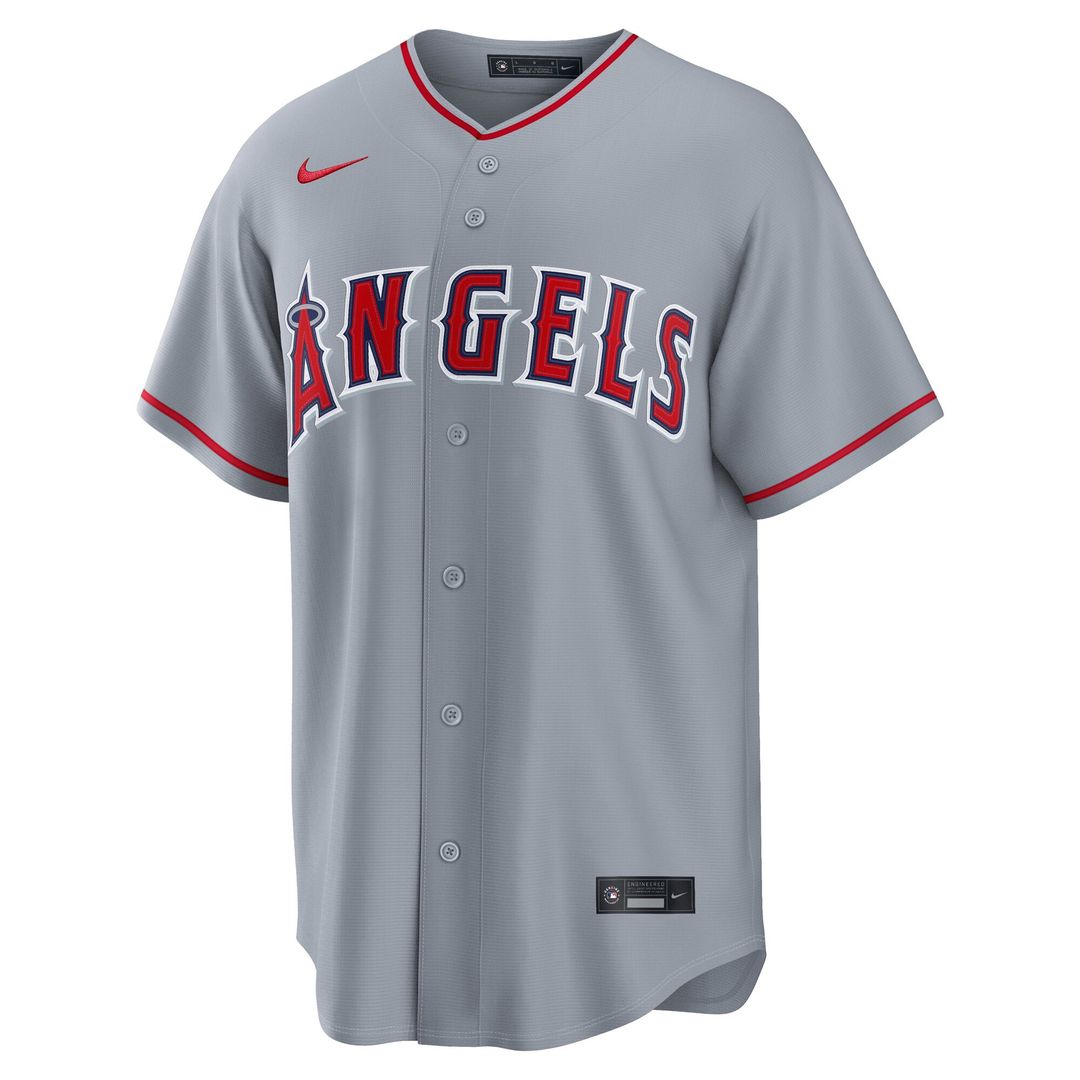 Mike Trout Los Angeles Angels Road Jersey - Gray