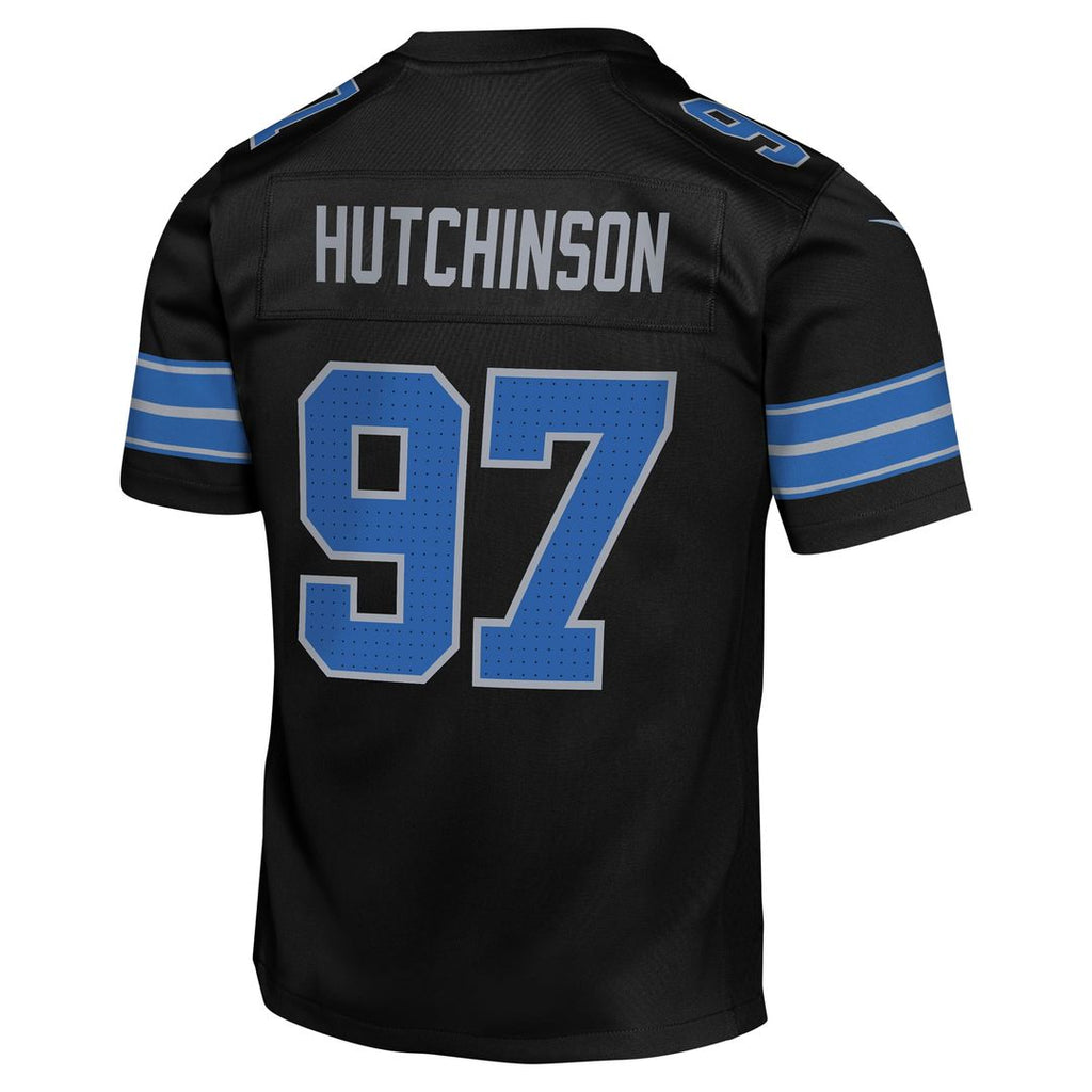 Aidan Hutchinson Detroit Lions Youth Jersey - Black
