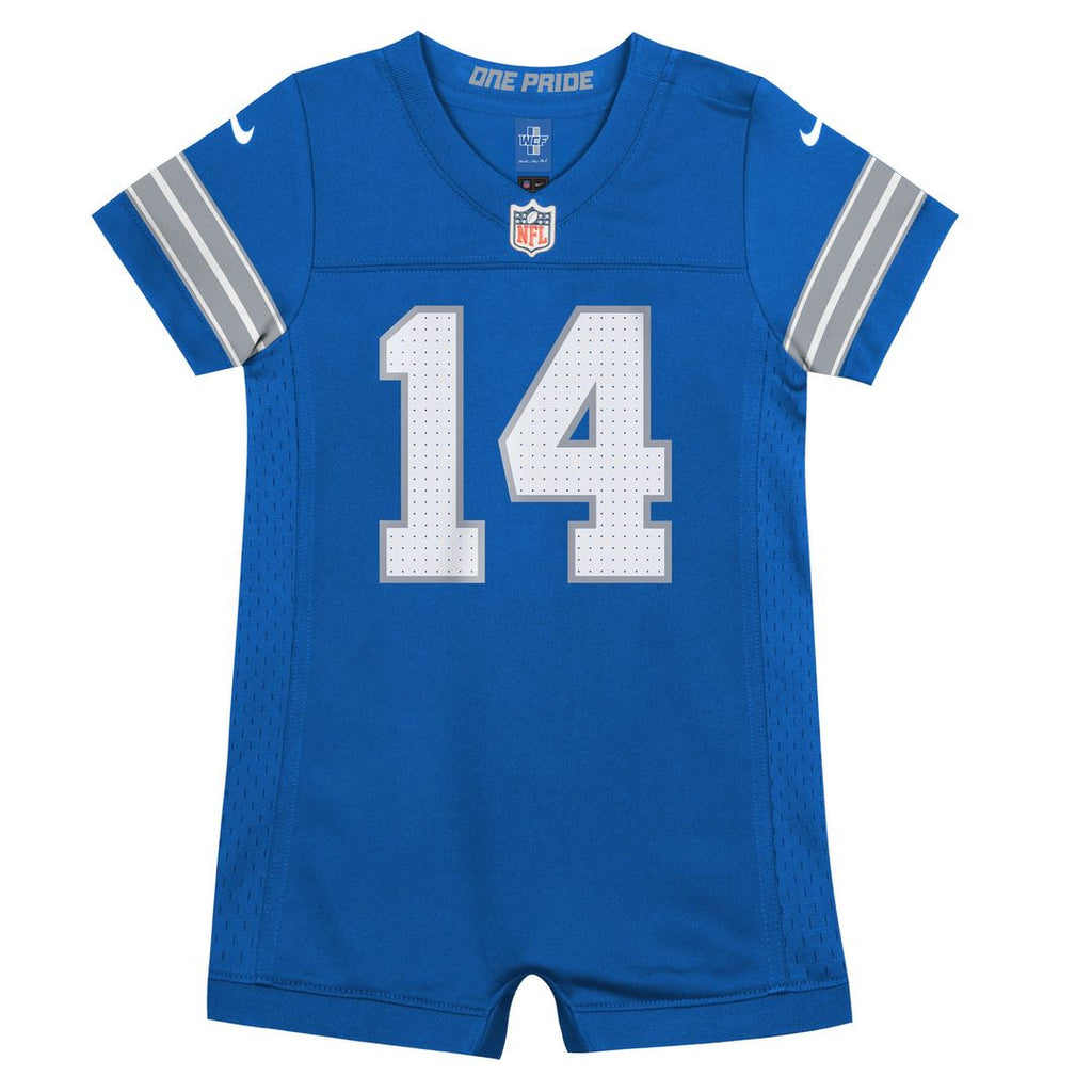 Amon-Ra St. Brown Detroit Lions Newborn Romper Jersey - Blue