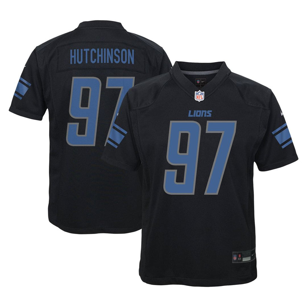 Aidan Hutchinson Detroit Lions Youth Jersey - Black