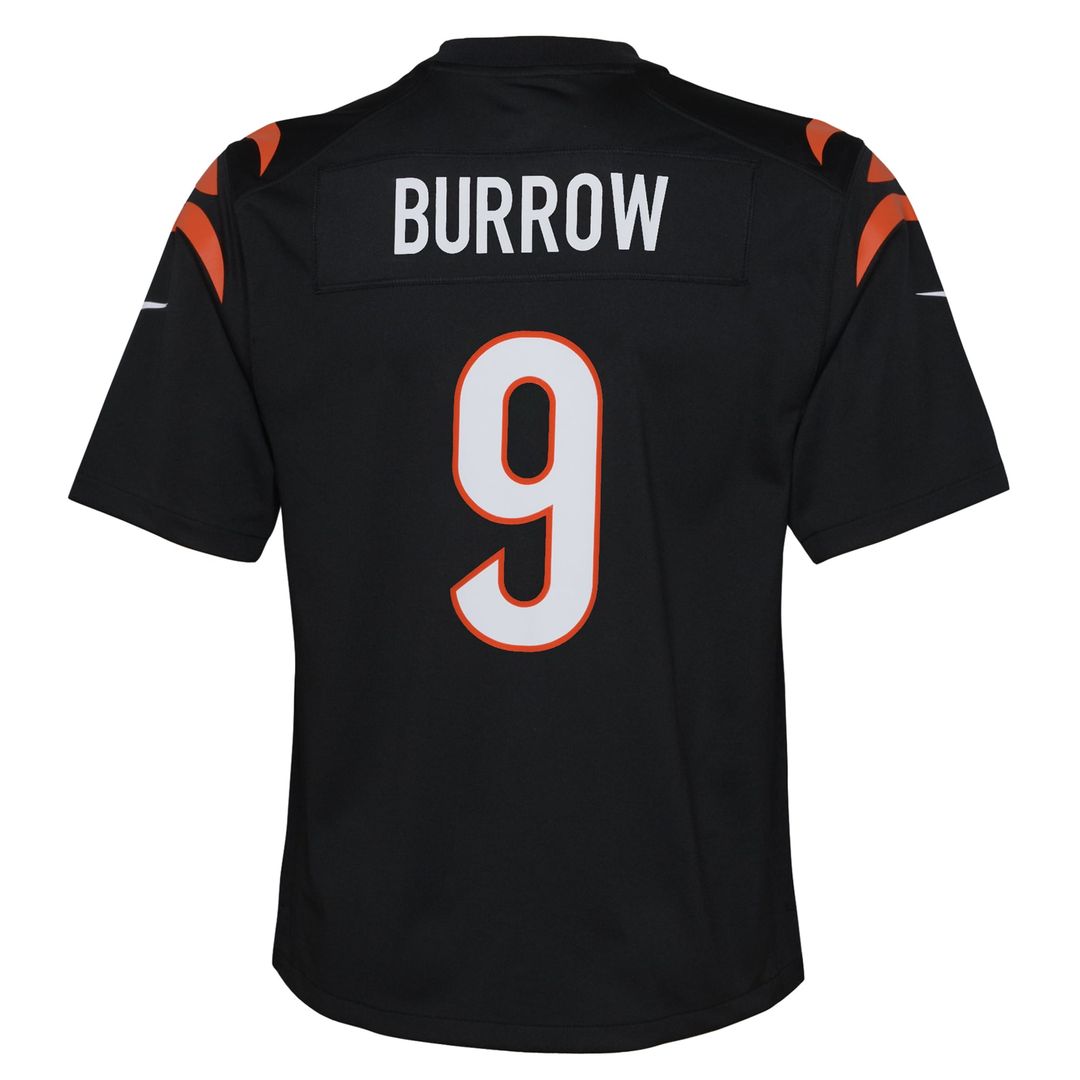 Joe Burrow Cincinnati Bengals Youth Jersey - Black