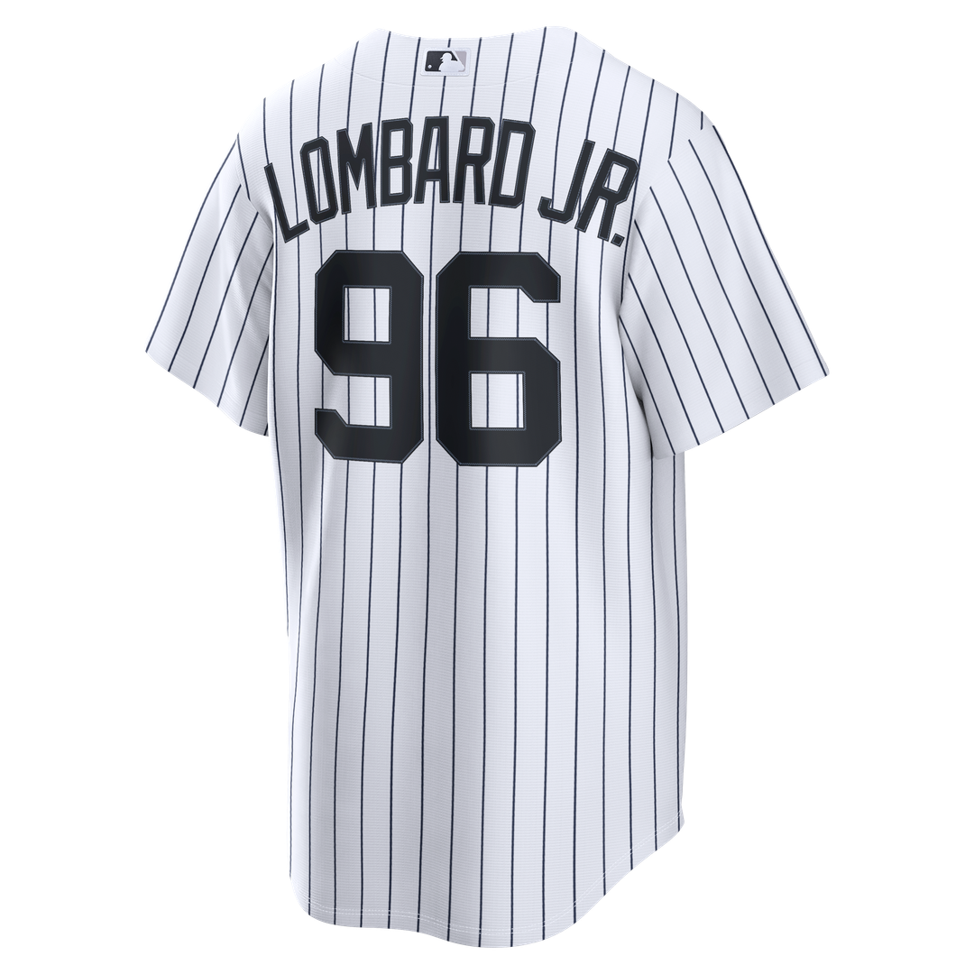 George Lombard Jr. New York Yankees Home Jersey - White