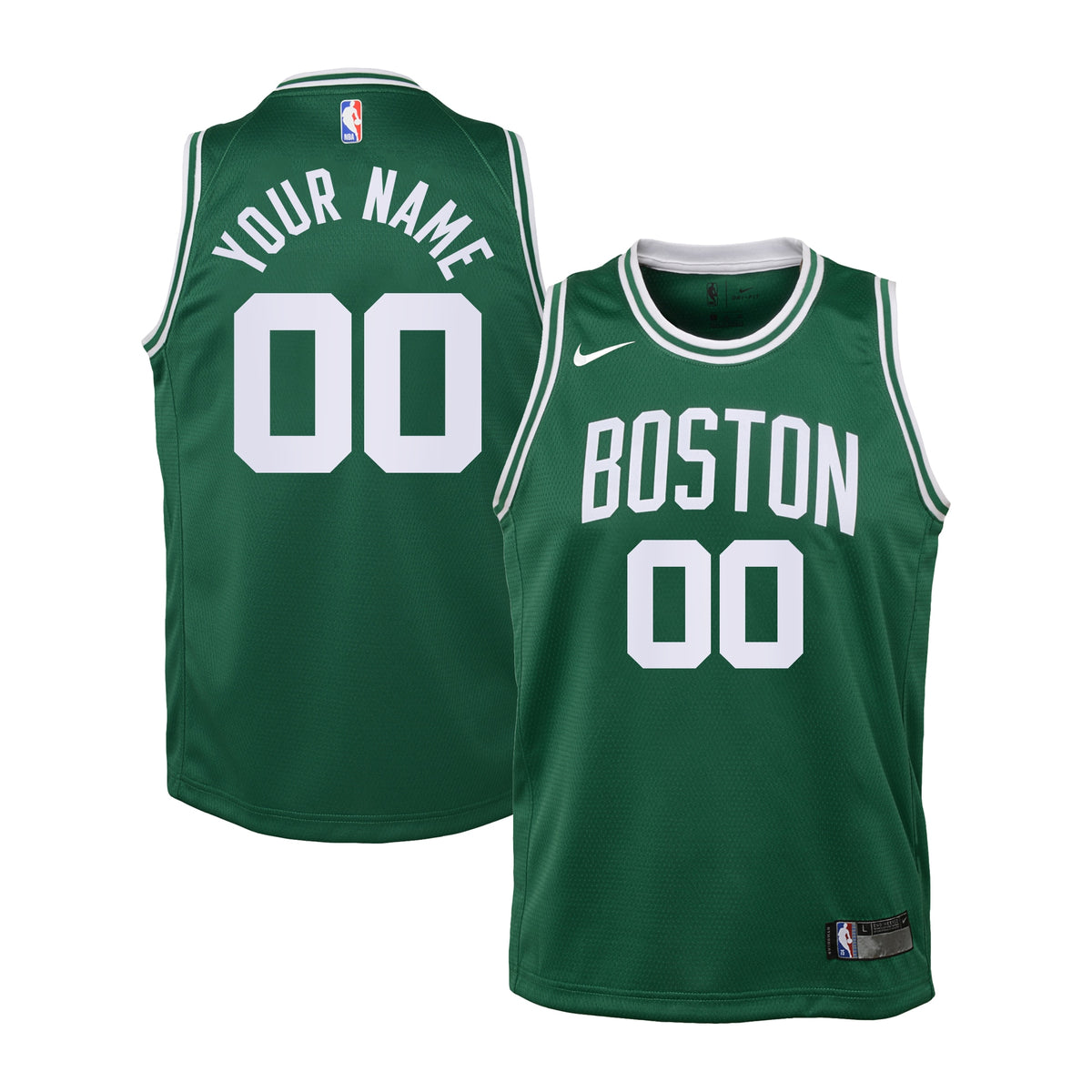 Boston Celtics Replica Icon Jersey - Custom - Kids