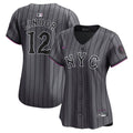 Francisco Lindor New York Mets Women's Jersey - Gray