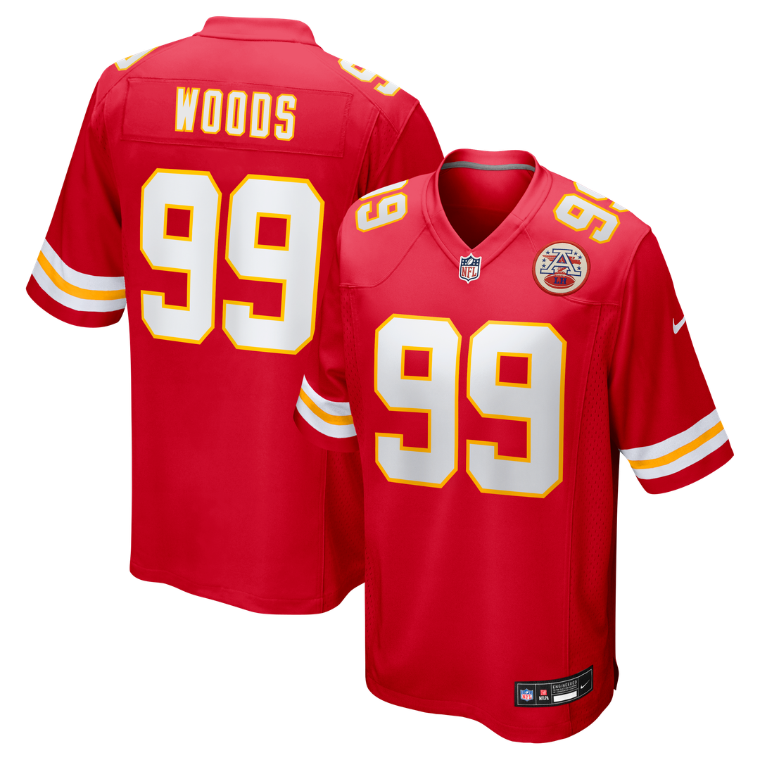 Peter Woods Kansas City Chiefs Team Jersey - Red