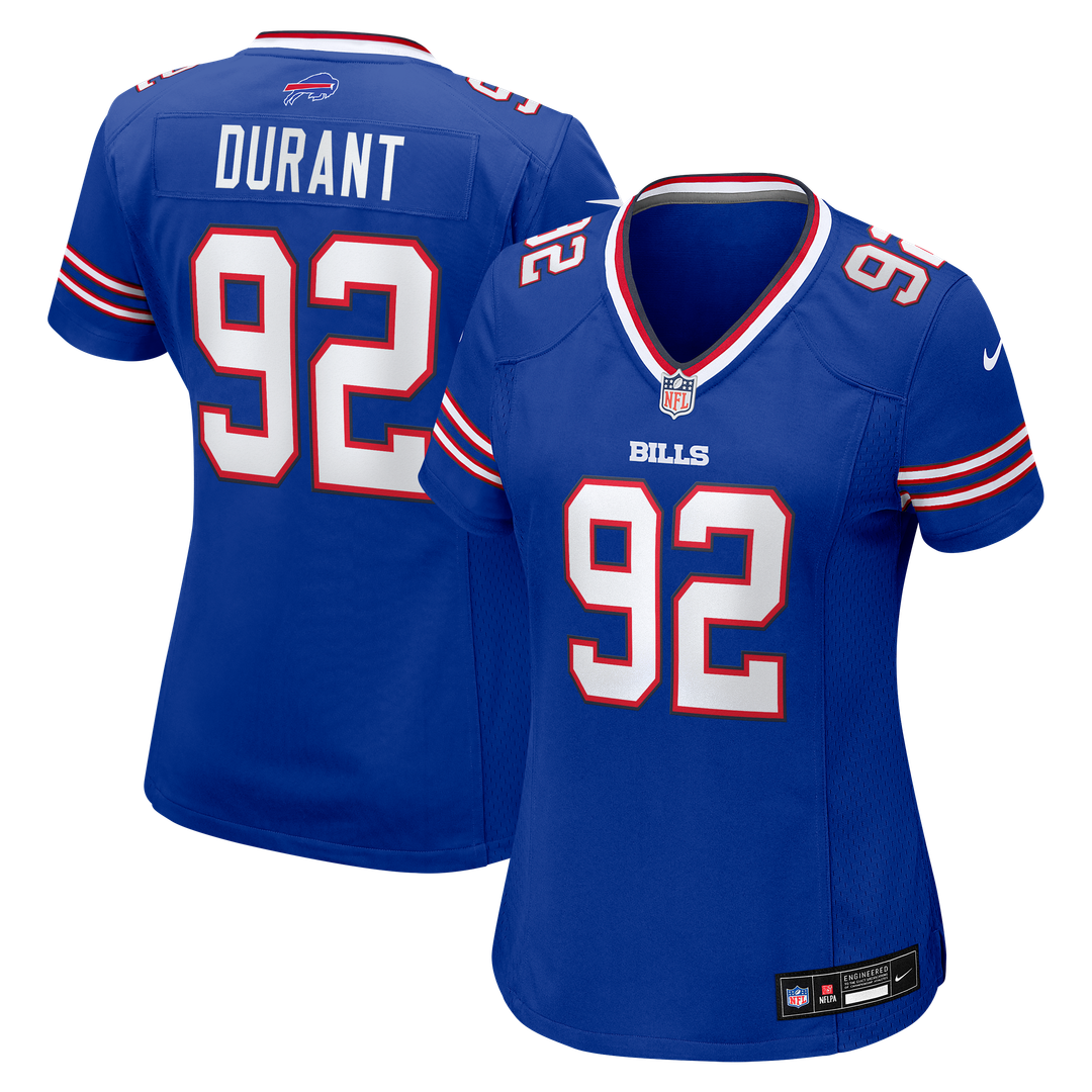 Zane Durant Buffalo Bills Women's Team Jersey - Royal