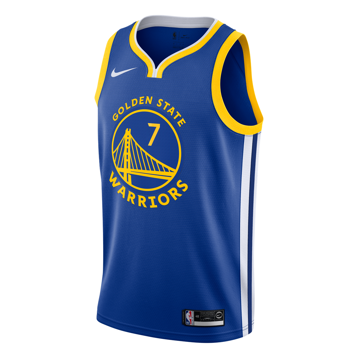 Golden State Warriors Jersey - Royal - Kristaps Porziņģis - Youth