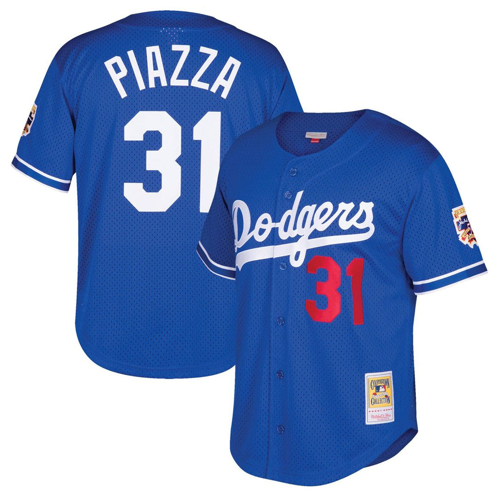 Mike Piazza Los Angeles Dodgers Youth Mesh Jersey - Royal
