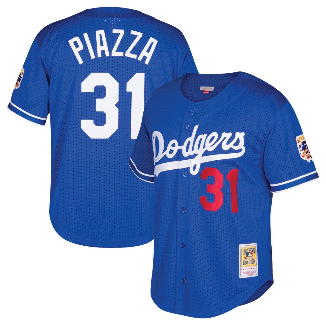 Mike Piazza Los Angeles Dodgers Youth Mesh Jersey - Royal