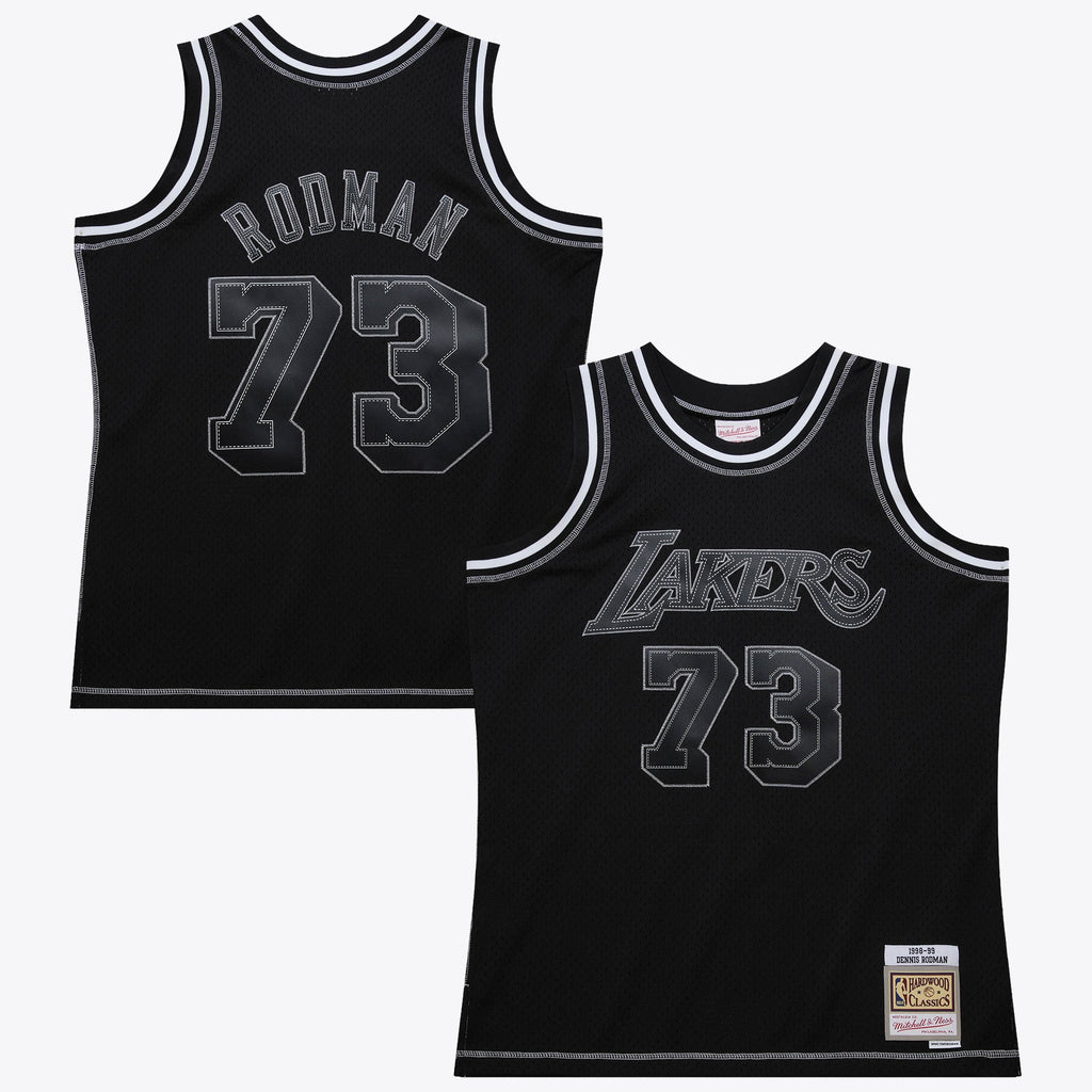 Los Angeles Lakers Dennis Rodman 1998 Contrast 2K Jersey - Black