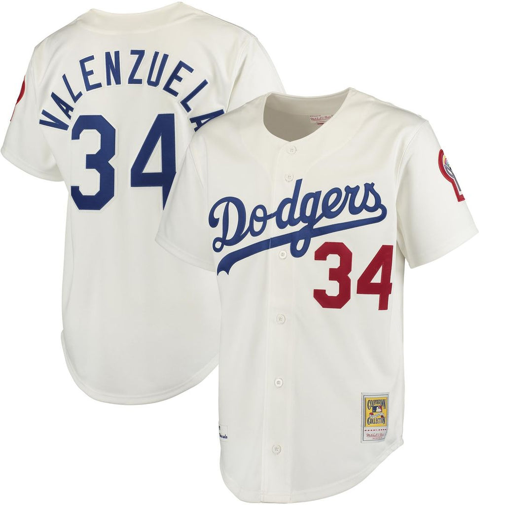 Fernando Valenzuela Los Angeles Dodgers Road 1981 Jersey - Gray