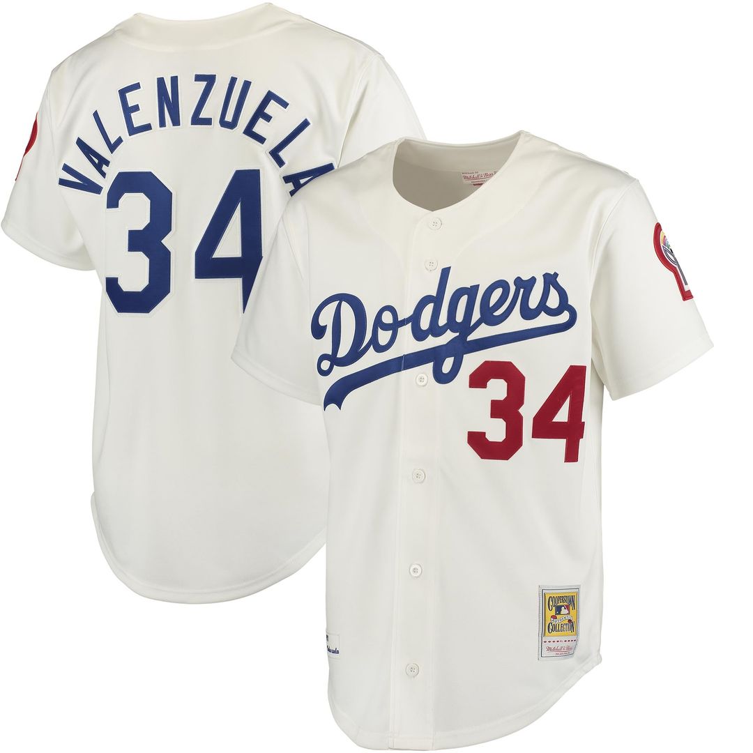 Fernando Valenzuela Los Angeles Dodgers Road 1981 Jersey - Gray