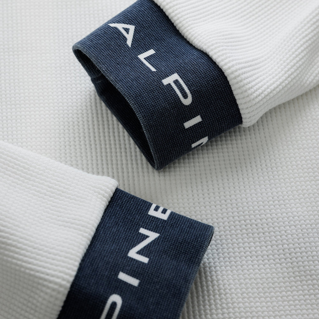 Alpine Duke + Dexter Vintage White Long Sleeve Waffle