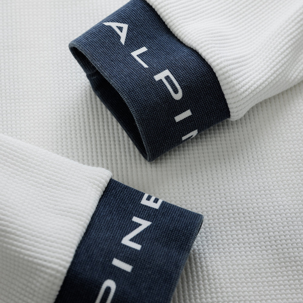 Alpine Duke + Dexter Vintage White Long Sleeve Waffle