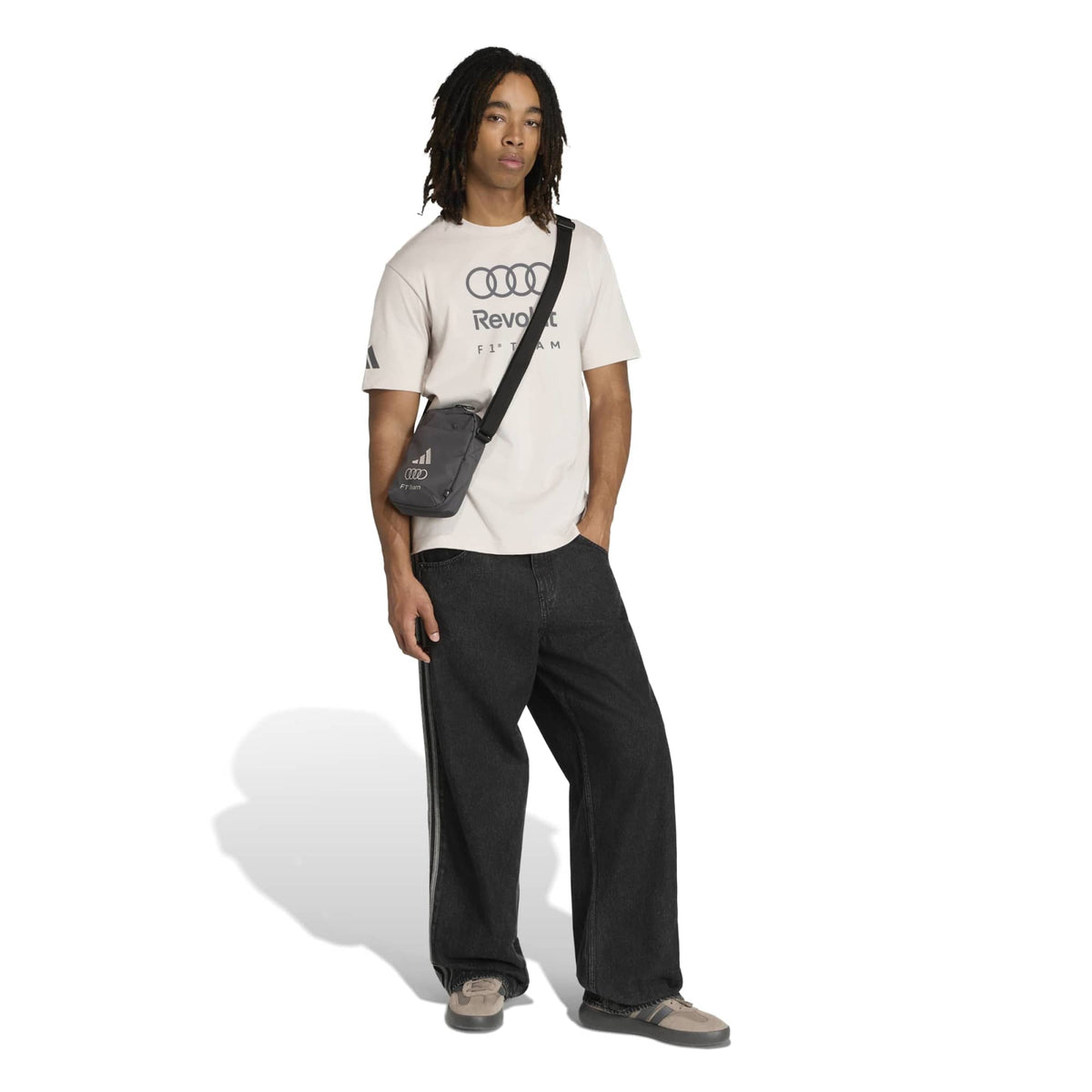 Audi F1 adidas DNA Logo T-Shirt - Grey