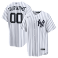 New York Yankees Home Replica Custom Jersey - White