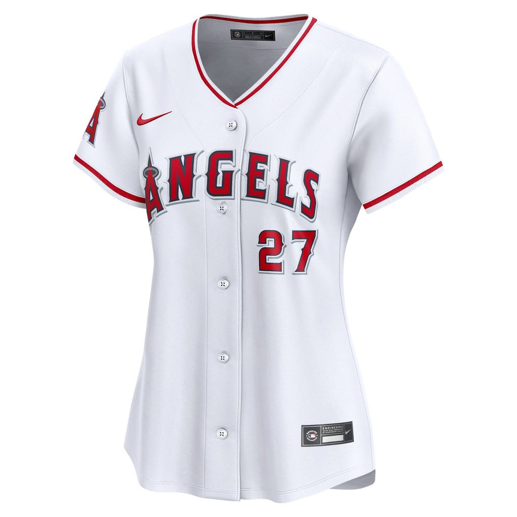 Mike Trout Los Angeles Angels Women's Home Jersey - White