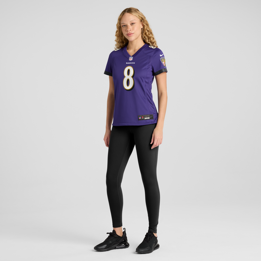 Lamar Jackson Baltimore Ravens Women's Jersey - Purple