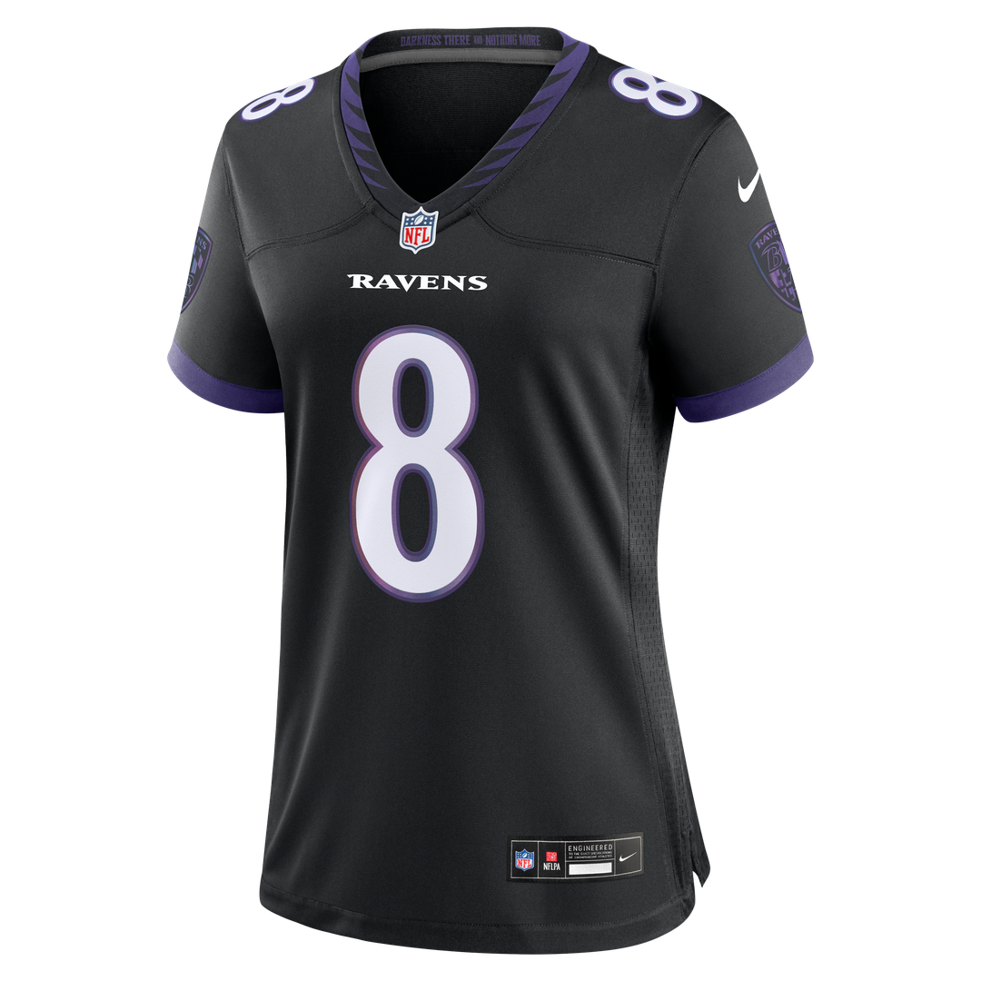 Lamar Jackson Baltimore Ravens Women's Alternate Jersey - Black