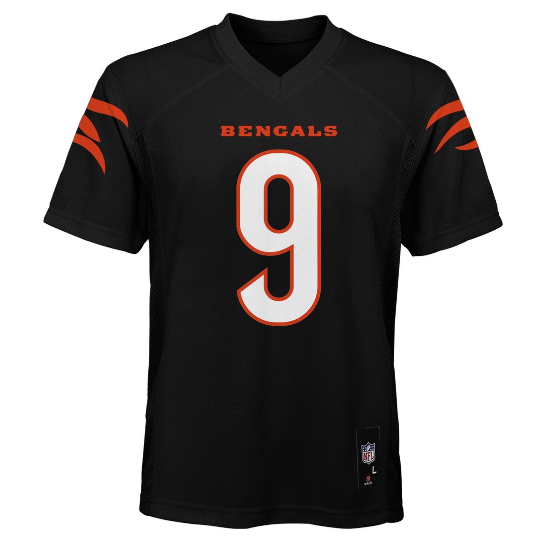 Joe Burrow Cincinnati Bengals Youth Jersey - Black