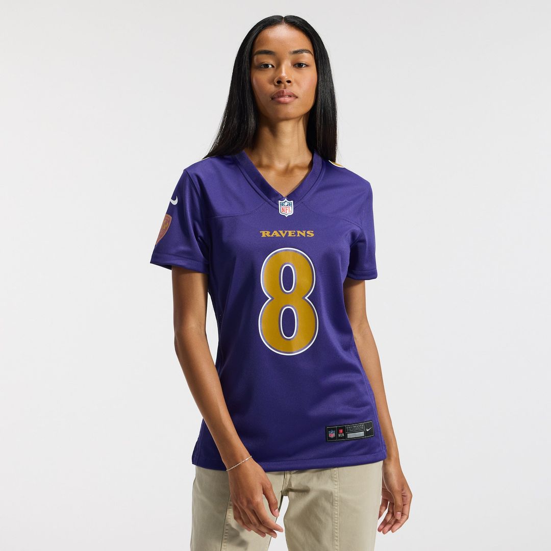 Lamar Jackson Baltimore Ravens Women's Alternate Jersey - Purple