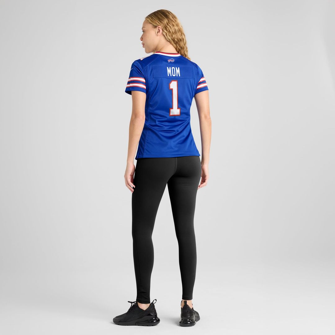 Number 1 Mom Buffalo Bills Women's Jersey - Royal