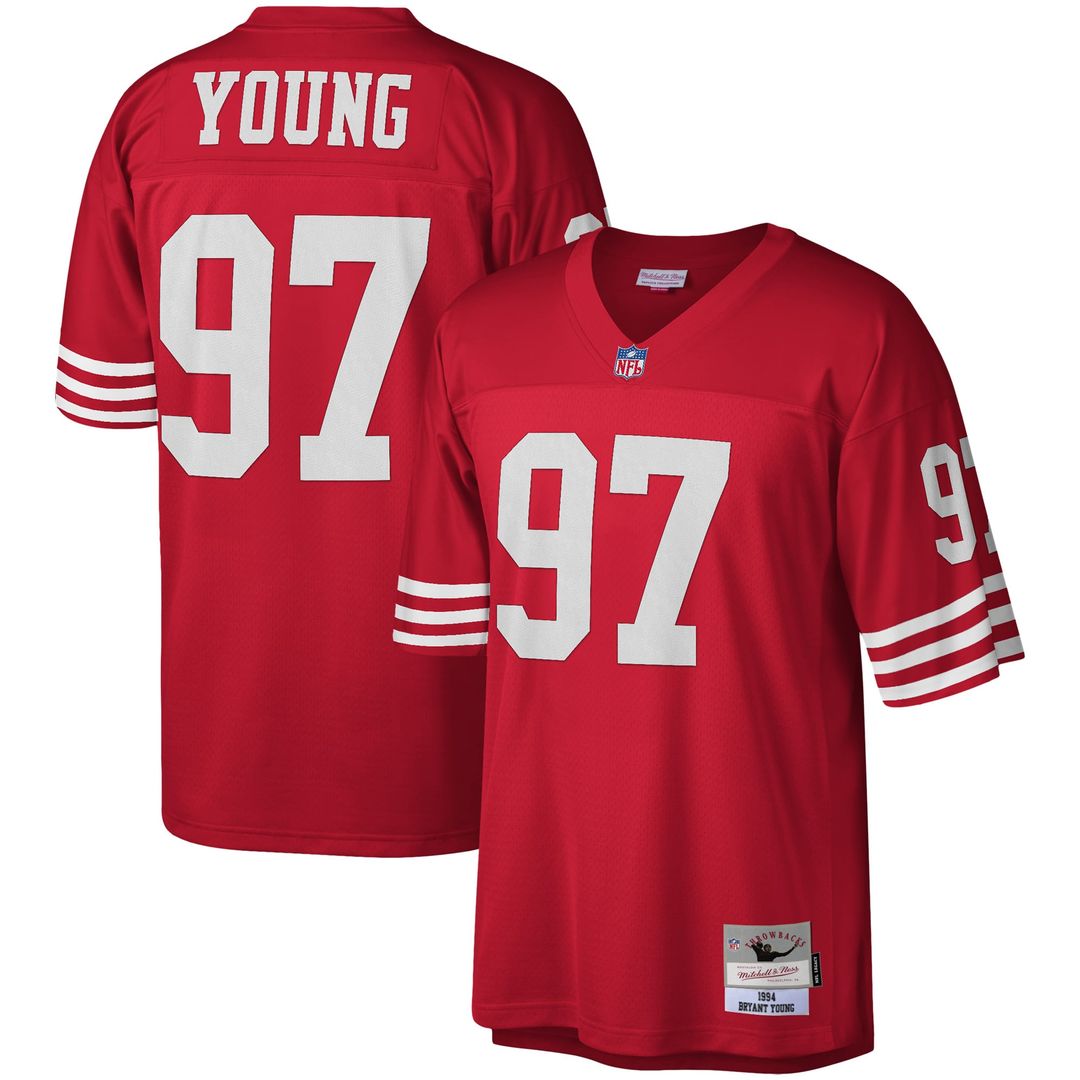 Bryant Young San Francisco 49ers Legacy Jersey - Scarlet
