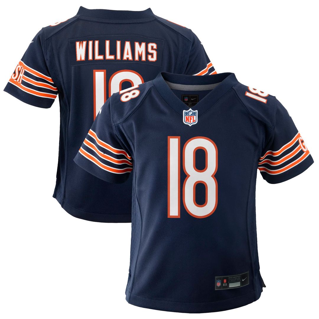 Caleb Williams Chicago Bears Youth Jersey - Navy