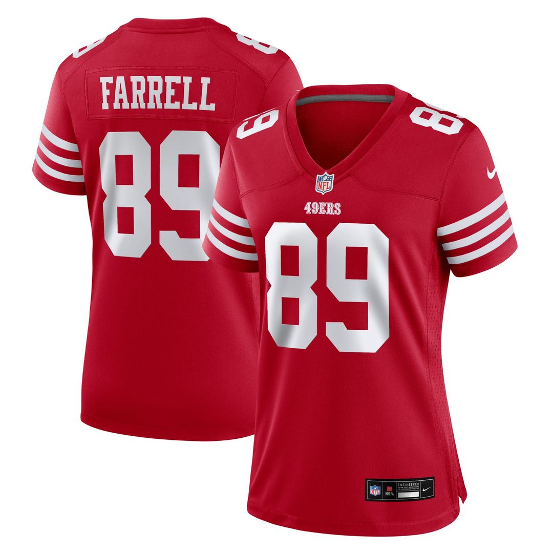 Luke Farrell San Francisco 49ers Women's Team Jersey - Scarlet