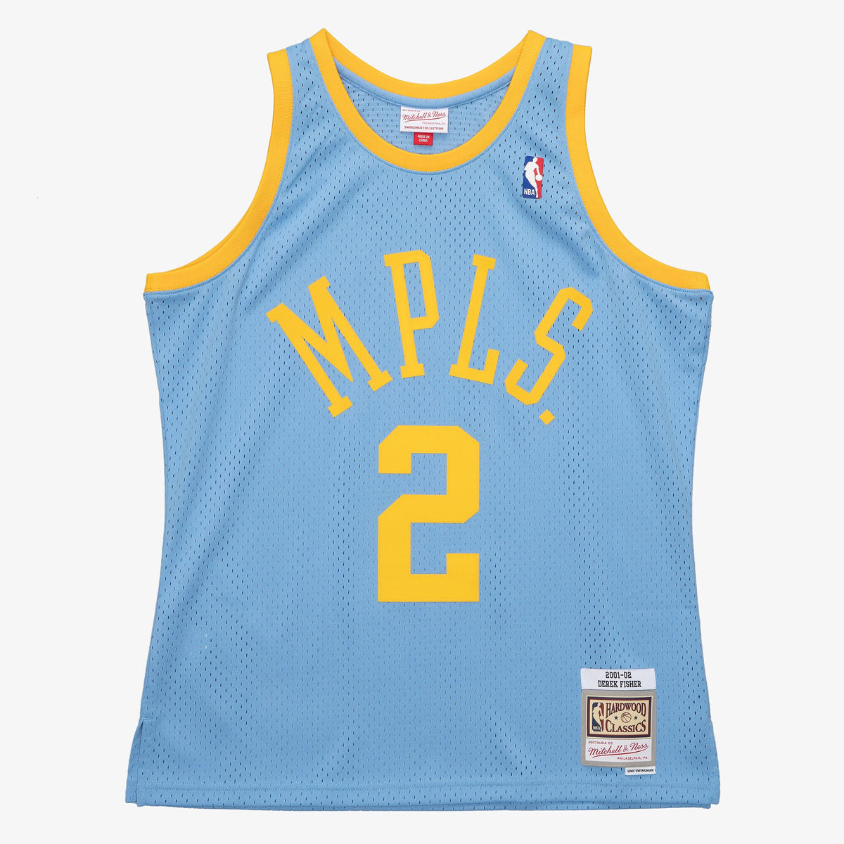 Los Angeles Lakers Derek Fisher 2001 Jersey - Columbia Blue